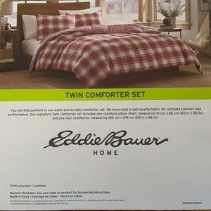 Plaid Twin Comforter Set